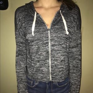 Grey American eagle zip up